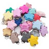 Clip Stella I Love Mom in silicone – Accessorio creativo per portaciucci e articoli handmade