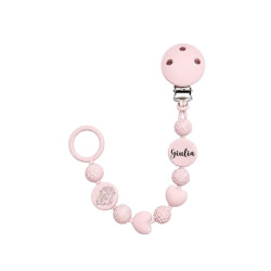 Catenella Portaciuccio Buble in Silicone Personalizzata con Nome