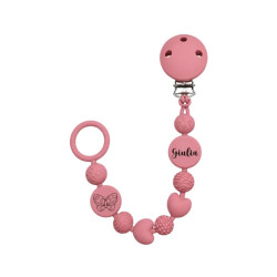 Catenella Portaciuccio Buble in Silicone Personalizzata con Nome