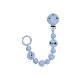 Catenella Portaciuccio Buble in Silicone Personalizzata con Nome