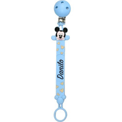 Catenella Portaciuccio Flat in Silicone Personalizzata con Nome e Fantasia