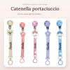 Catenella Portaciuccio Flat in Silicone Personalizzata con Nome e Fantasia