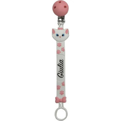 Catenella Portaciuccio Flat in Silicone Personalizzata con Nome e Fantasia