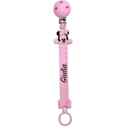 Catenella Portaciuccio Flat in Silicone Personalizzata con Nome e Fantasia