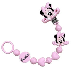 Catenella Portaciuccio in Silicone Personalizzata con Nome e Personaggio