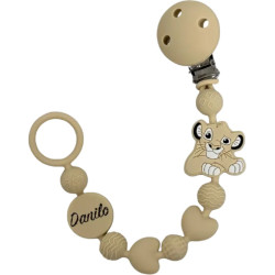 Catenella Portaciuccio in Silicone Personalizzata con Nome e Personaggio