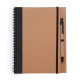 Blocco Note Quaderno ALANI con Penna e Copertina in Cartone Riciclato