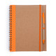 Blocco Note Quaderno ALANI con Penna e Copertina in Cartone Riciclato