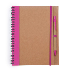 Blocco Note Quaderno ALANI con Penna e Copertina in Cartone Riciclato
