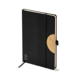 Quaderno A5 con copertina rigida in RPET DARIT– Con elastico, segnalibro e portapenne – ARTEKIDS