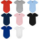 Body bambino manica corta in cotone pettinato personalizzabile