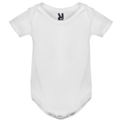 Body bambino manica corta in cotone pettinato personalizzabile