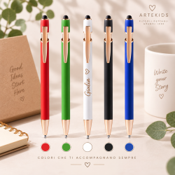 Penna ROSES Personalizzabile a Laser con Touch