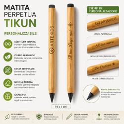 Matita Perpetua TIKUN Personalizzabile con Incisione Laser