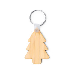 Portachiavi Albero di Natale Personalizzabile in Bambù