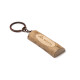 Portachiavi in legno personalizzato con anello in metallo