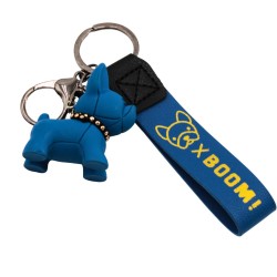 Portachiavi Bull Dog in silicone – Accessorio originale per zaini, borse e regali creativi