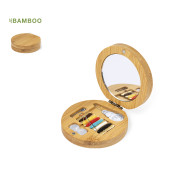 Set da cucito personalizzabile in bambù con specchio
