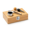 Set per Vino in Bambù ( TINTOS) con Accessori in Acciaio Inox