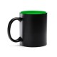 Tazza in ceramica nera con interno colorato