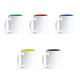 Tazza in ceramica Bianca con interno colorato