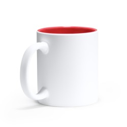 Tazza in ceramica Bianca con interno colorato