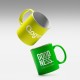 Tazza in ceramica da 350 ml con interno bianco per stampa laser