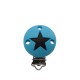 Clip Tonda con Stella in silicone – Accessorio elegante per creazioni handmade e portaciucci
