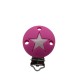Clip Tonda con Stella in silicone – Accessorio elegante per creazioni handmade e portaciucci