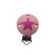 Clip Tonda con Stella in silicone – Accessorio elegante per creazioni handmade e portaciucci
