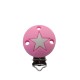 Clip Tonda con Stella in silicone – Accessorio elegante per creazioni handmade e portaciucci