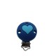 Clip Tonda con Cuore in silicone – Accessorio romantico e sicuro per portaciucci handmade