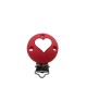 Clip Tonda con Cuore in silicone – Accessorio romantico e sicuro per portaciucci handmade
