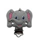 Clip Elefante II in silicone – Accessorio per portaciucci e articoli handmade