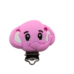 Clip Elefante in silicone – Accessorio per portaciucci e articoli handmade