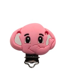 Clip Elefante in silicone – Accessorio per portaciucci e articoli handmade