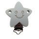 Clip Stella con sorriso in silicone – Accessorio creativo per portaciucci e articoli handmade