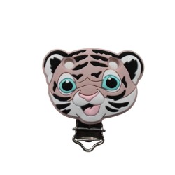 Clip Tigre in silicone – Accessorio creativo per portaciucci e articoli handmade