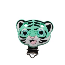Clip Tigre in silicone – Accessorio creativo per portaciucci e articoli handmade