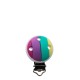 Clip Tonda Multicolor in silicone – Accessorio sicuro e creativo per portaciucci handmade