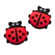 Inserto Coccinella in silicone – Dettaglio portafortuna per creazioni handmade e accessori neonato