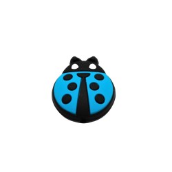 Inserto Coccinella in silicone – Dettaglio portafortuna per creazioni handmade e accessori neonato