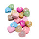 Inserto Cuoricino I Love Mom & Dad in silicone – Dettaglio affettuoso per creazioni handmade