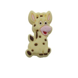 Inserto Giraffa in silicone – Dettaglio creativo per accessori neonato e articoli handmade