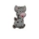 Inserto Giraffa in silicone – Dettaglio creativo per accessori neonato e articoli handmade