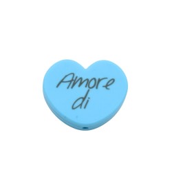 Inserto Amore di... in Silicone Anallergico – Per Catenelle, Gioielli e Creazioni Fai da Te
