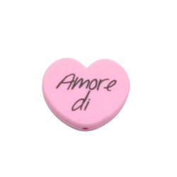 Inserto Amore di... in Silicone Anallergico – Per Catenelle, Gioielli e Creazioni Fai da Te