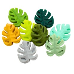Inserto Foglia della Savana in Silicone – Accessorio Creativo per Bebè e Fai da Te