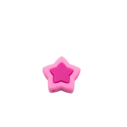 Inserto Doppia Stella in silicone – Dettaglio creativo e luminoso per accessori neonato e handmade