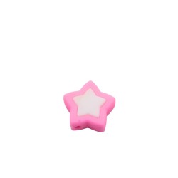 Inserto Doppia Stella in silicone – Dettaglio creativo e luminoso per accessori neonato e handmade